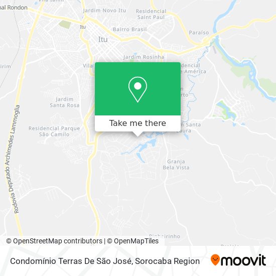 Mapa Condomínio Terras De São José