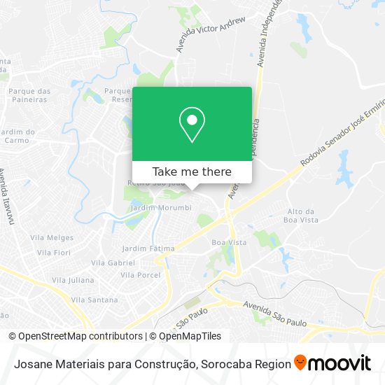 Mapa Josane Materiais para Construção