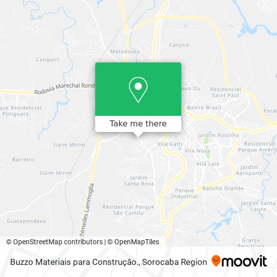 Buzzo Materiais para Construção. map