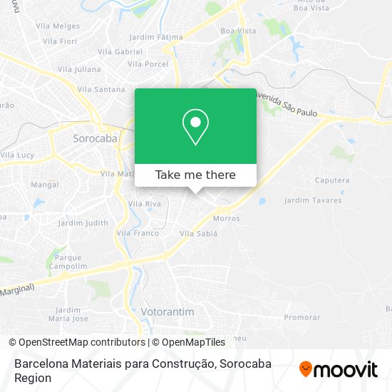 Barcelona Materiais para Construção map