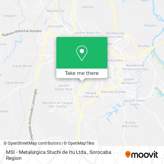MSI - Metalúrgica Stuchi de Itu Ltda. map