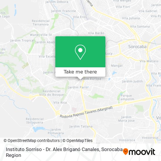 Instituto Sorriso - Dr. Alex Briganó Canales map