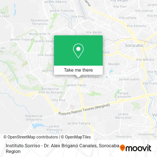 Instituto Sorriso - Dr. Alex Briganó Canales map