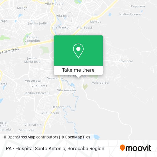 Mapa PA - Hospital Santo Antônio
