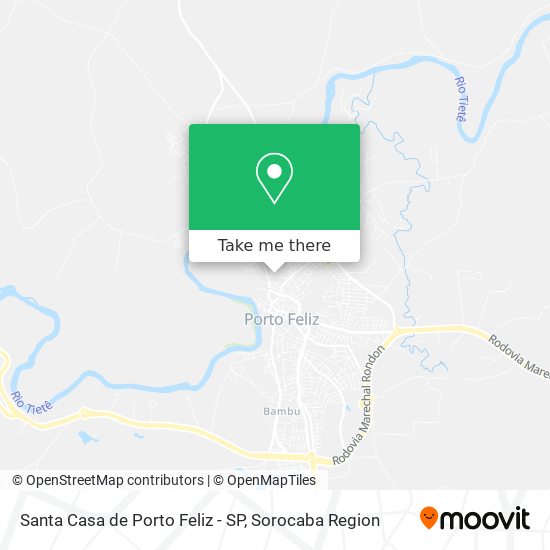 Santa Casa de Porto Feliz - SP map