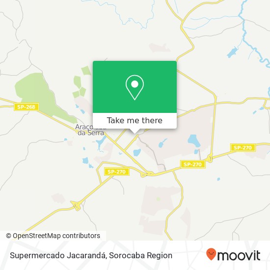 Supermercado Jacarandá map