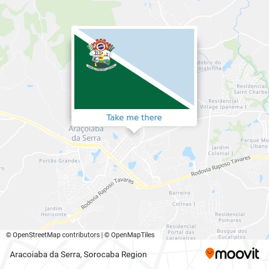 Aracoiaba da Serra map