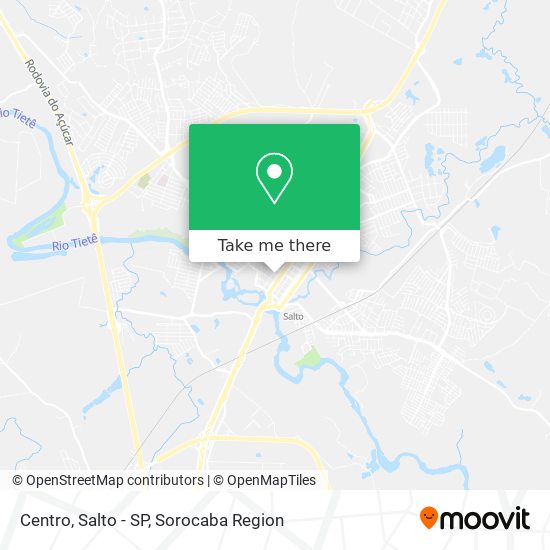 Mapa Centro, Salto - SP