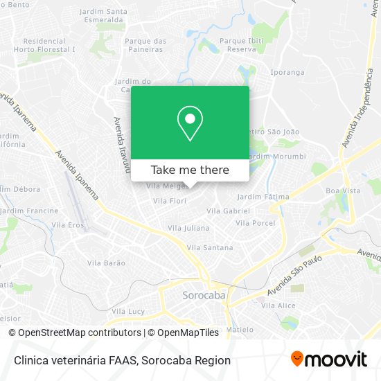 Clinica veterinária FAAS map