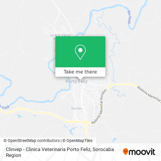 Clinvep -  Clinica Veterinaria Porto Feliz map