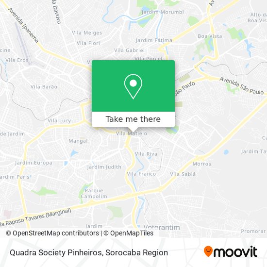 Quadra Society Pinheiros map