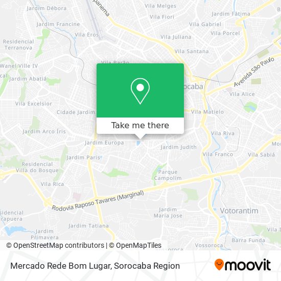 Mercado Rede Bom Lugar map