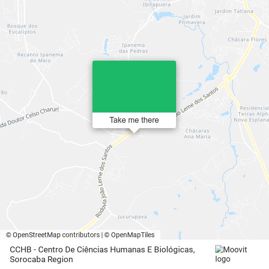 Mapa CCHB - Centro De Ciências Humanas E Biológicas