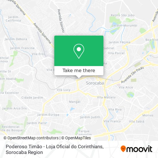 Poderoso Timão - Loja Oficial do Corinthians map