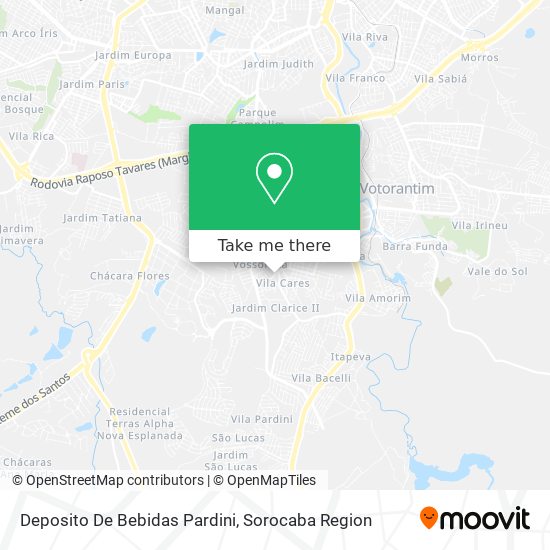 Deposito De Bebidas Pardini map