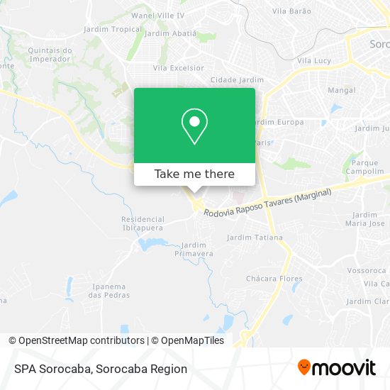 Mapa SPA Sorocaba