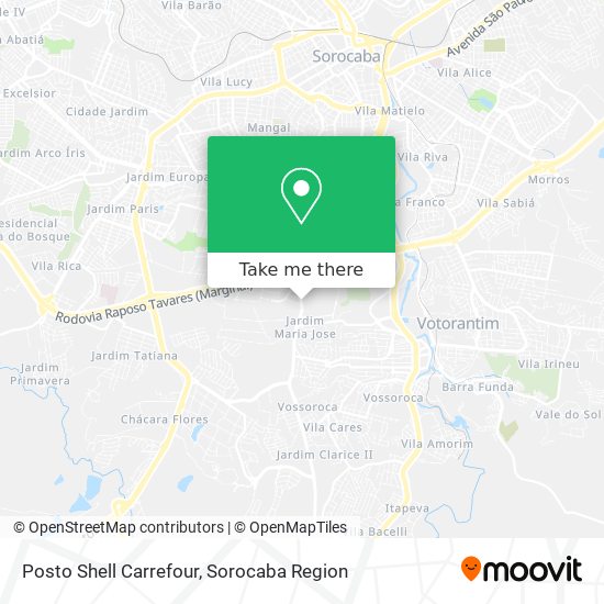 Posto Shell Carrefour map