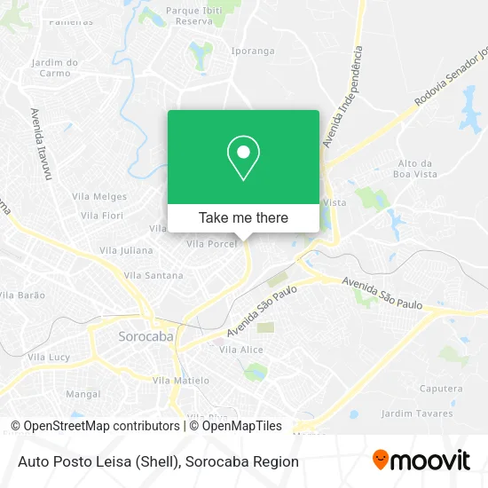 Auto Posto Leisa (Shell) map