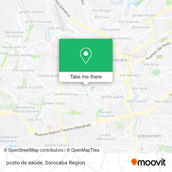 posto de saúde map