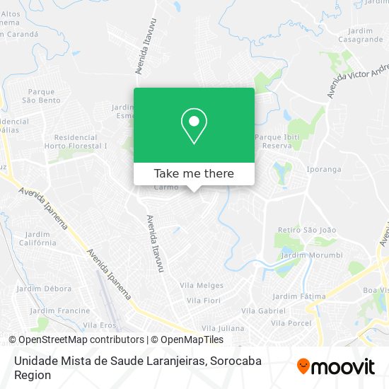 Unidade Mista  de Saude Laranjeiras map