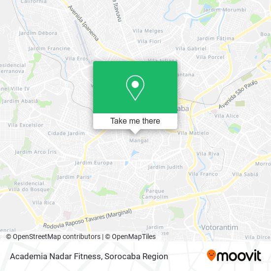 Academia Nadar Fitness map