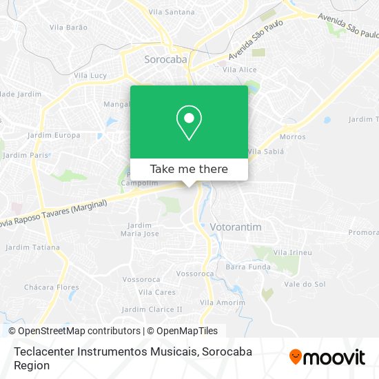 Mapa Teclacenter Instrumentos Musicais