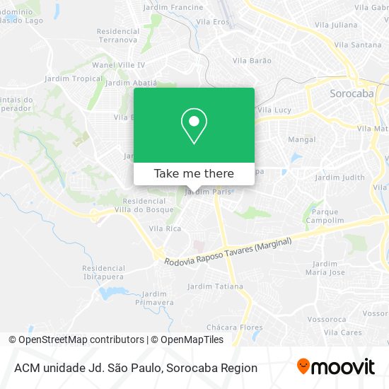 Mapa ACM unidade Jd. São Paulo
