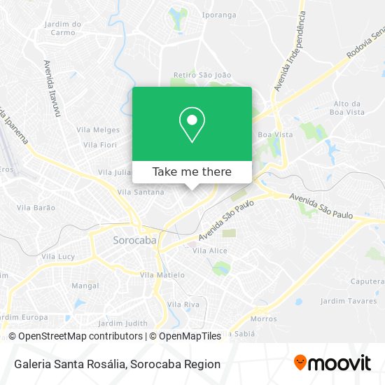 Galeria Santa Rosália map