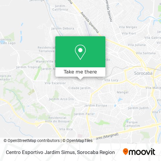 Centro Esportivo Jardim Simus map