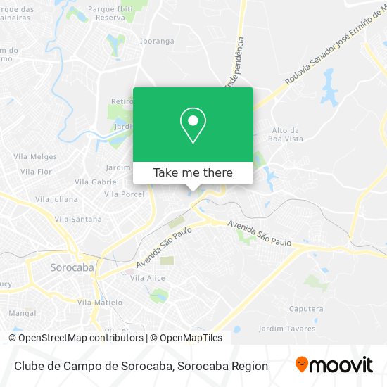 Clube de Campo de Sorocaba map