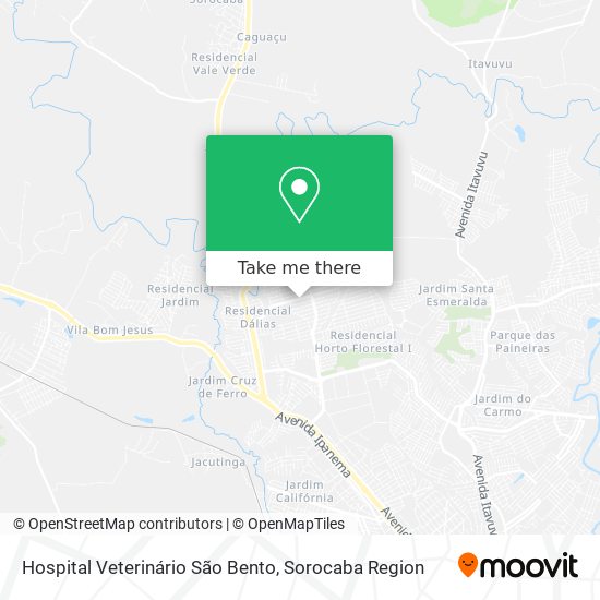 Hospital Veterinário São Bento map