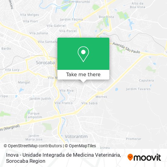 Inova - Unidade Integrada de Medicina Veterinária map
