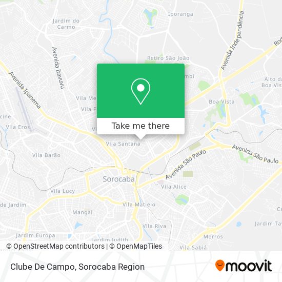 Clube De Campo map