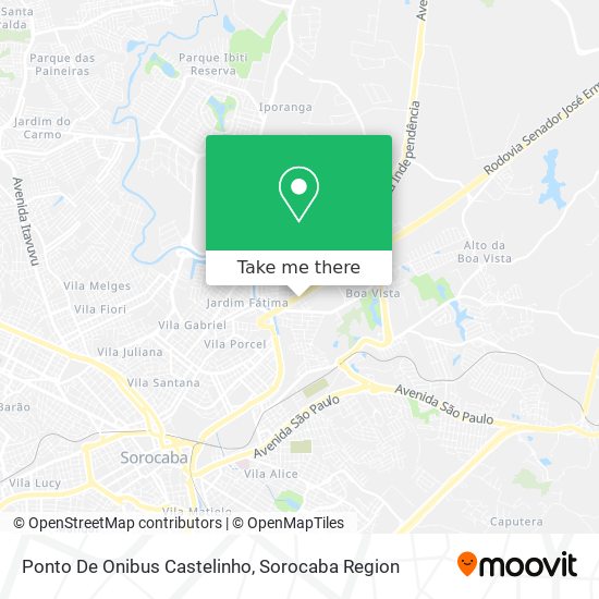 Ponto De Onibus Castelinho map