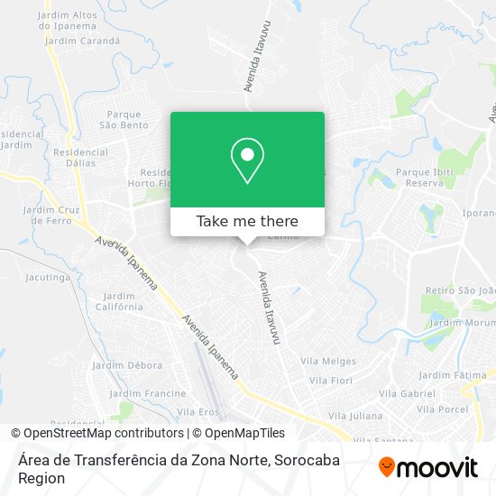 Área de Transferência da Zona Norte map