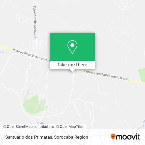 Santuário dos Primatas map