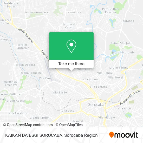 KAIKAN DA BSGI SOROCABA map