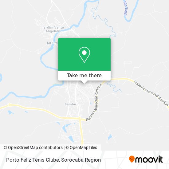 Porto Feliz Tênis Clube map