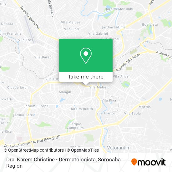 Dra. Karem Christine - Dermatologista map