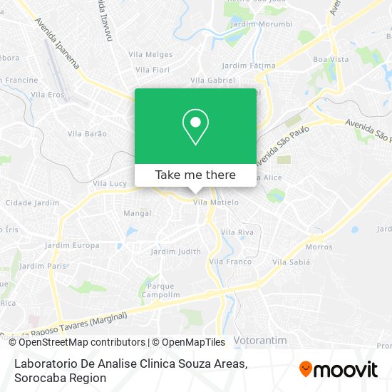 Laboratorio De Analise Clinica Souza Areas map