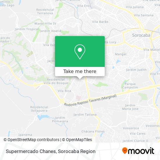 Supermercado Chanes map