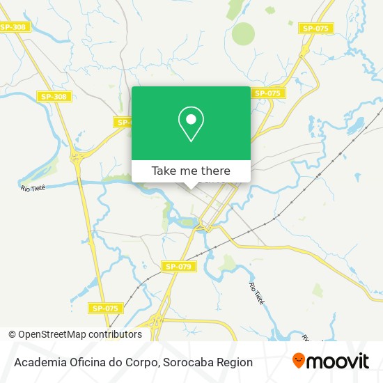 Academia Oficina do Corpo map