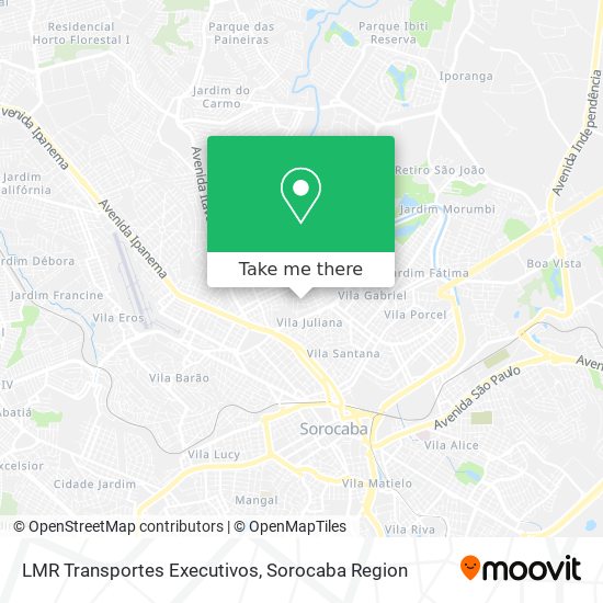 Mapa LMR Transportes Executivos