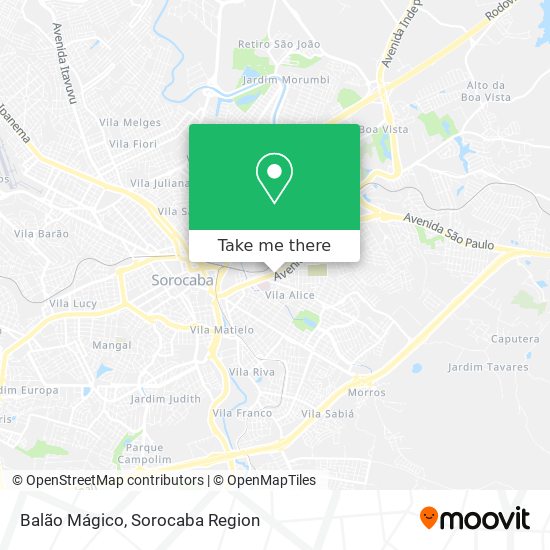 Balão Mágico map
