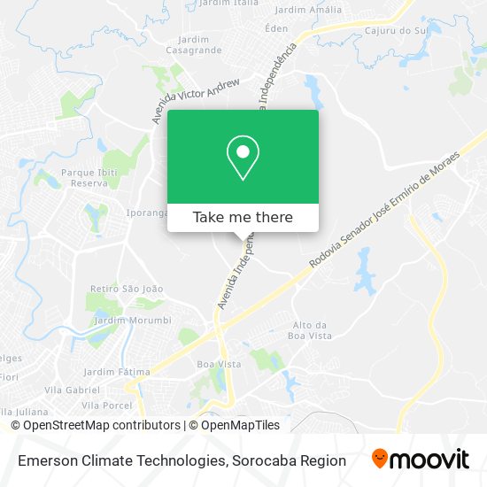 Emerson Climate Technologies map