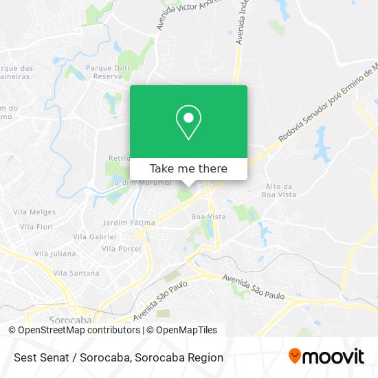 Mapa Sest Senat  / Sorocaba