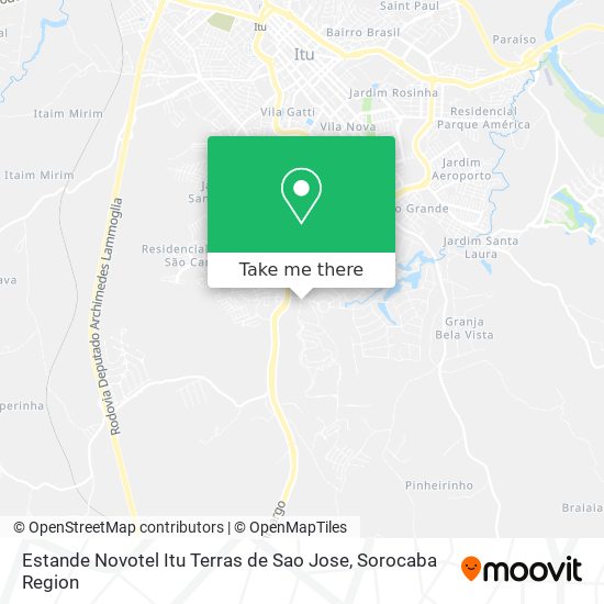 Mapa Estande Novotel Itu Terras de Sao Jose