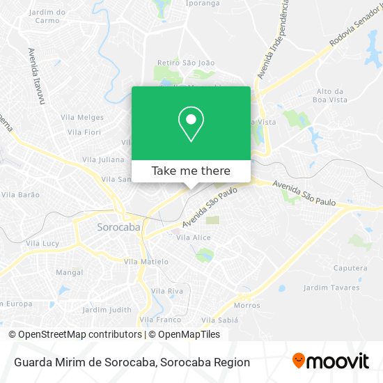 Guarda Mirim de Sorocaba map