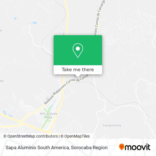 Sapa Aluminio South America map