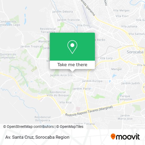 Av. Santa Cruz map